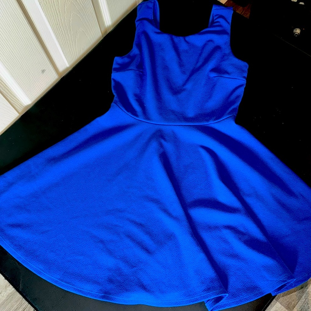 Forever 21 Royal Blue Fit-and-Flare Dress